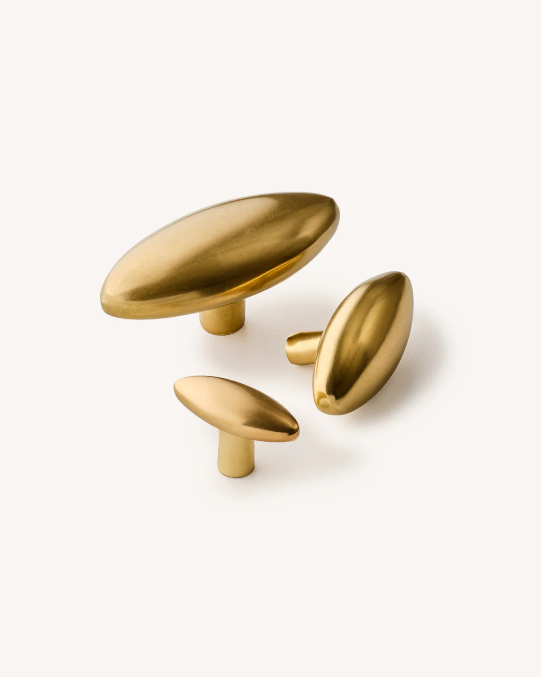 Aged Brass Oval Knob - Image 5