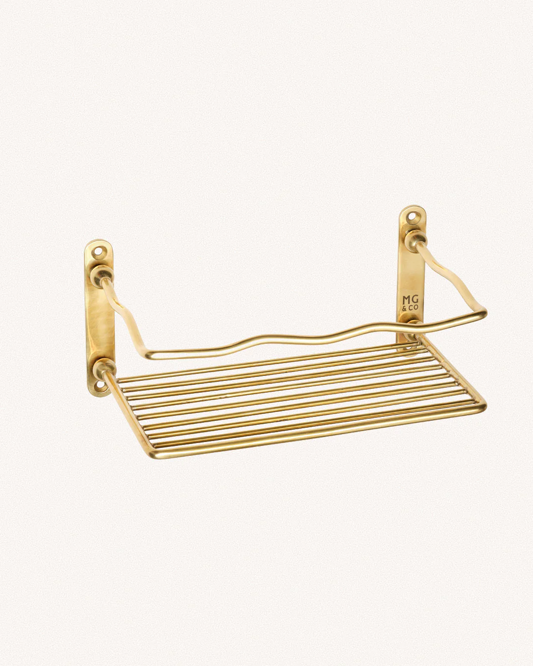 Wave Shower Caddy Shelf, Brass - Image 4