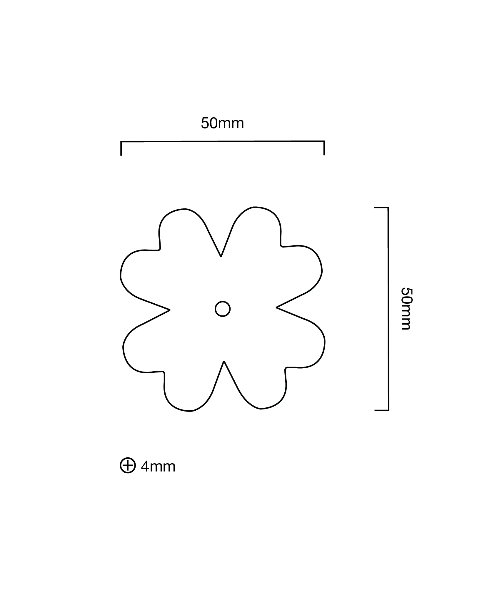 Clover Backplate, Paintable - Image 3