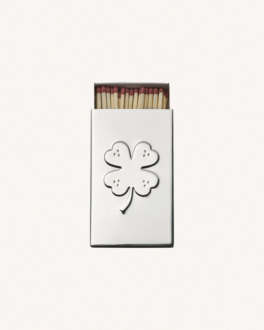 Clover Matchbox Sleeve, Silver - Image 5
