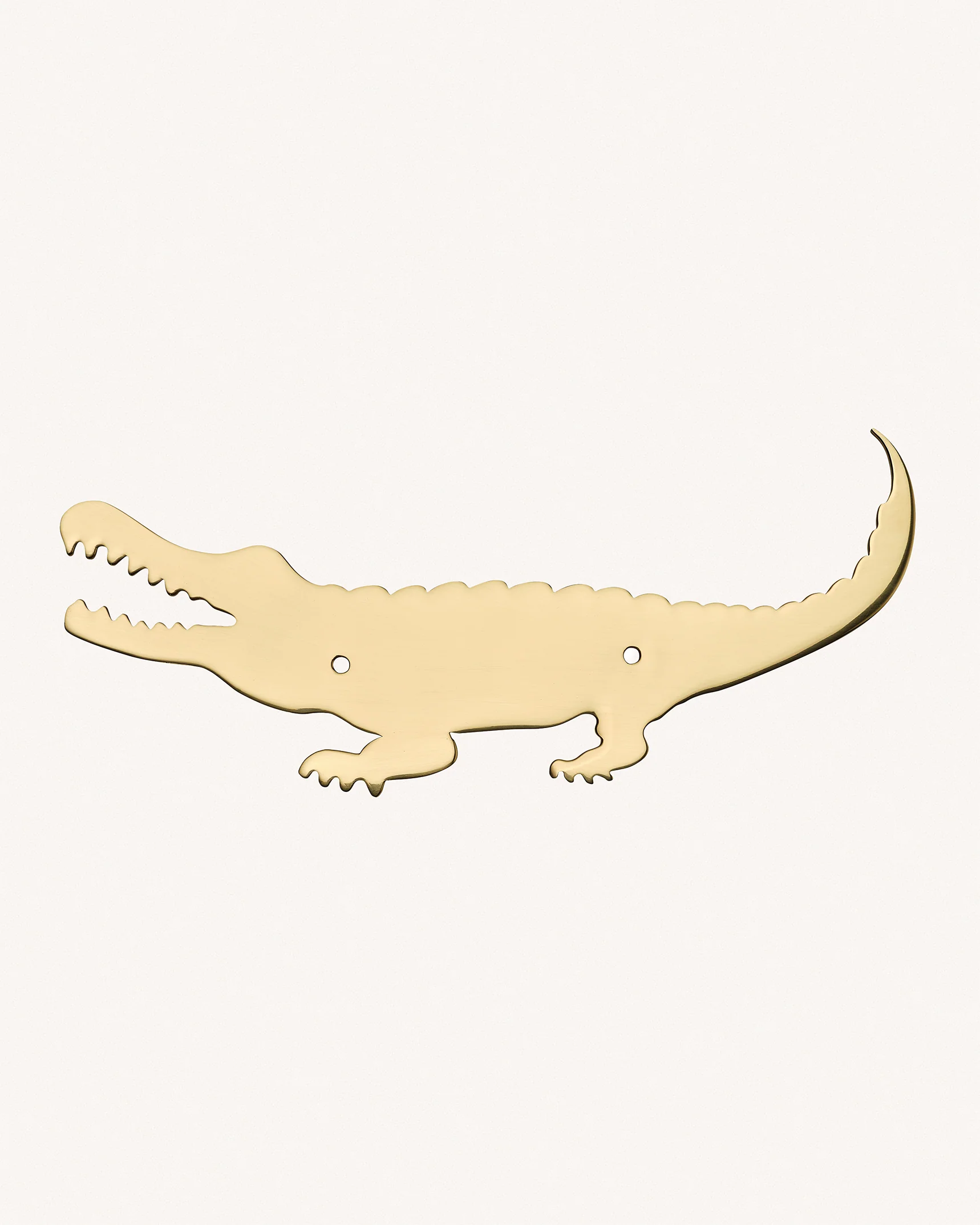 Crocodile Backplate, Polished Brass - Image 5