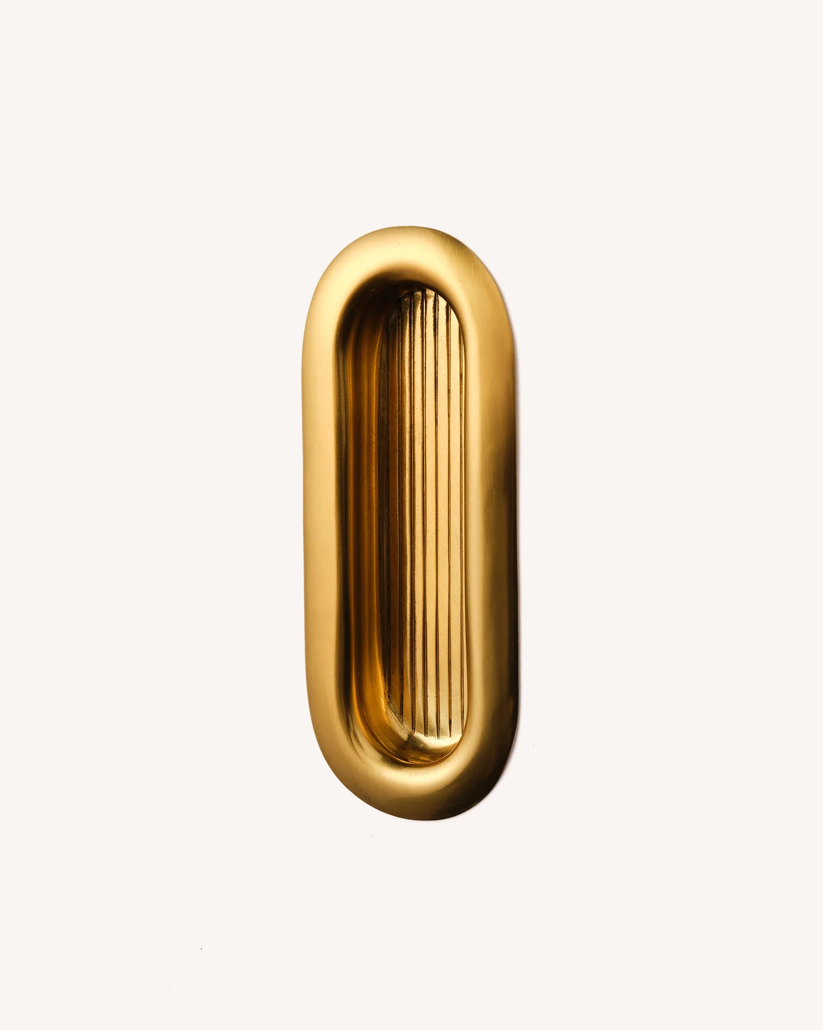 Curve Recess Pull, Aged Brass, Large - Image 3
