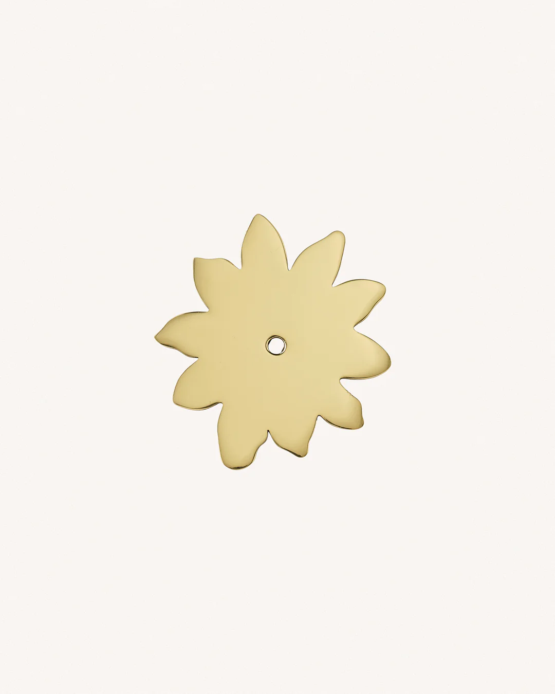 Flower Backplate, Polished Brass - Image 2