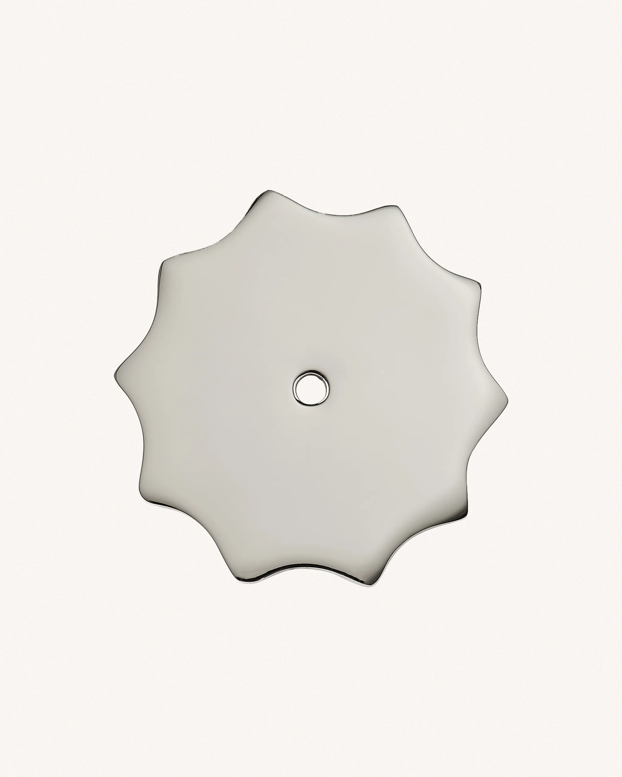Large Wave Backplate, Polished Nickel - Image 3
