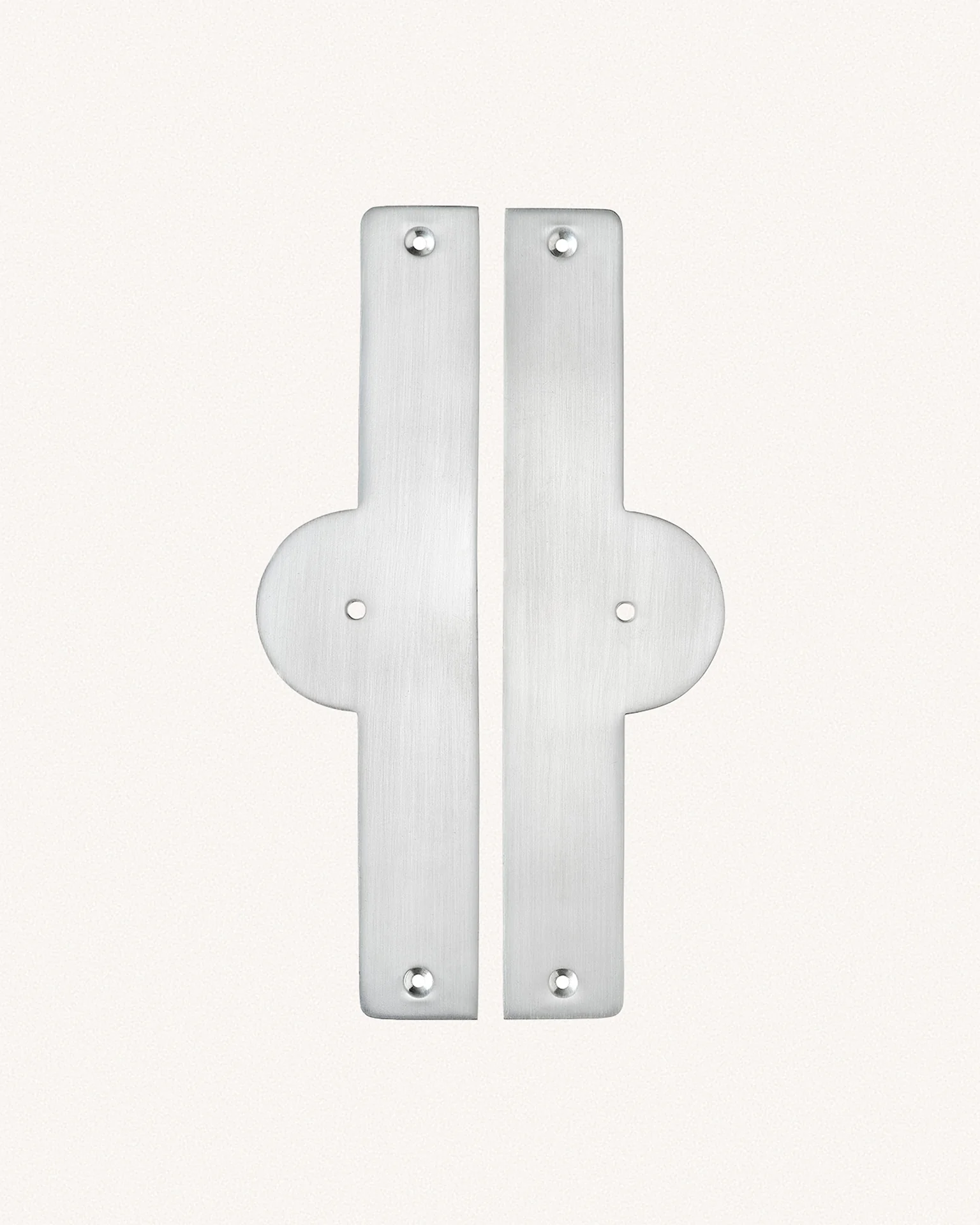 Pair of Arch Backplates, Brushed Nickel - Image 3