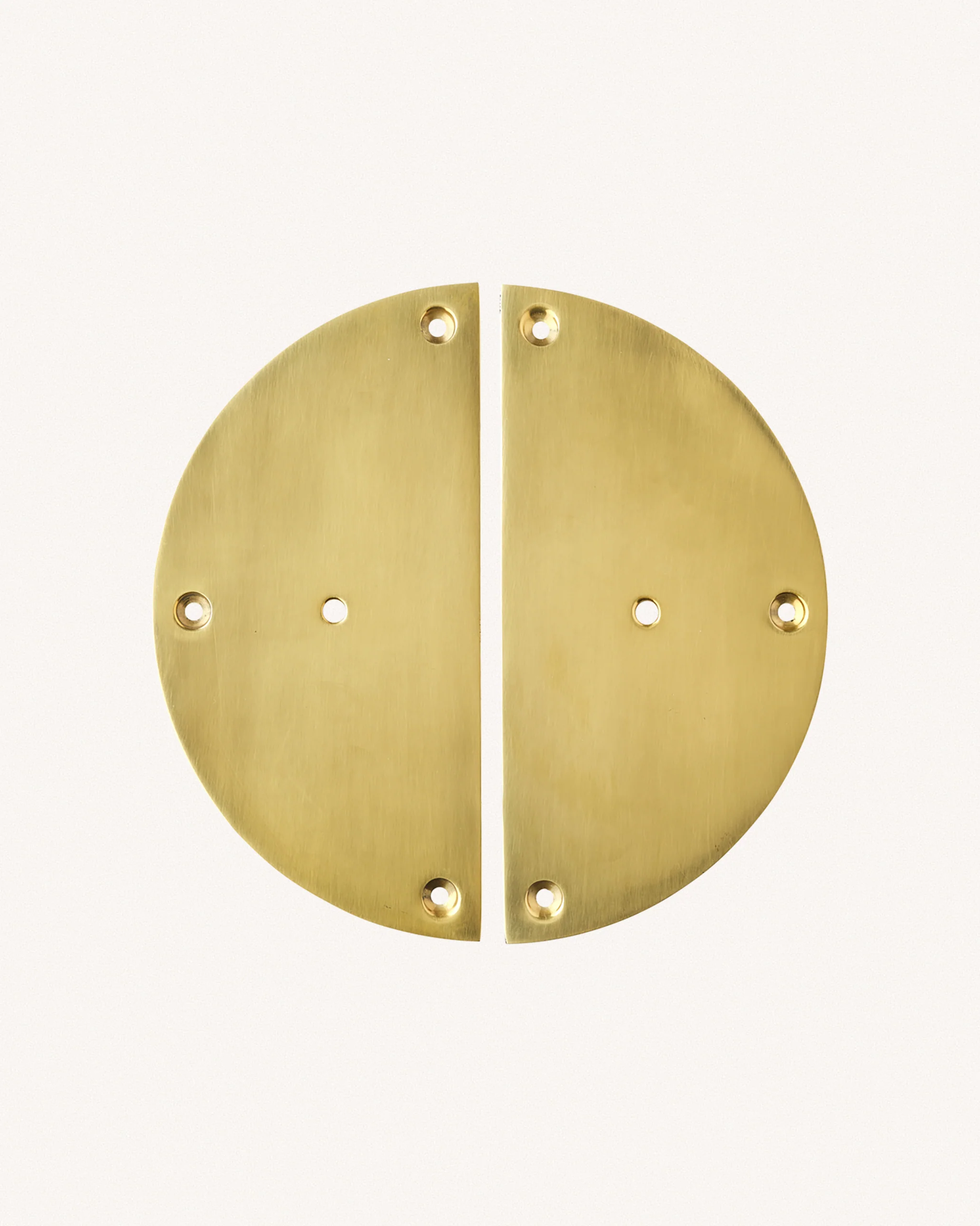 Pair of Circle Backplates, Aged Brass - Image 5