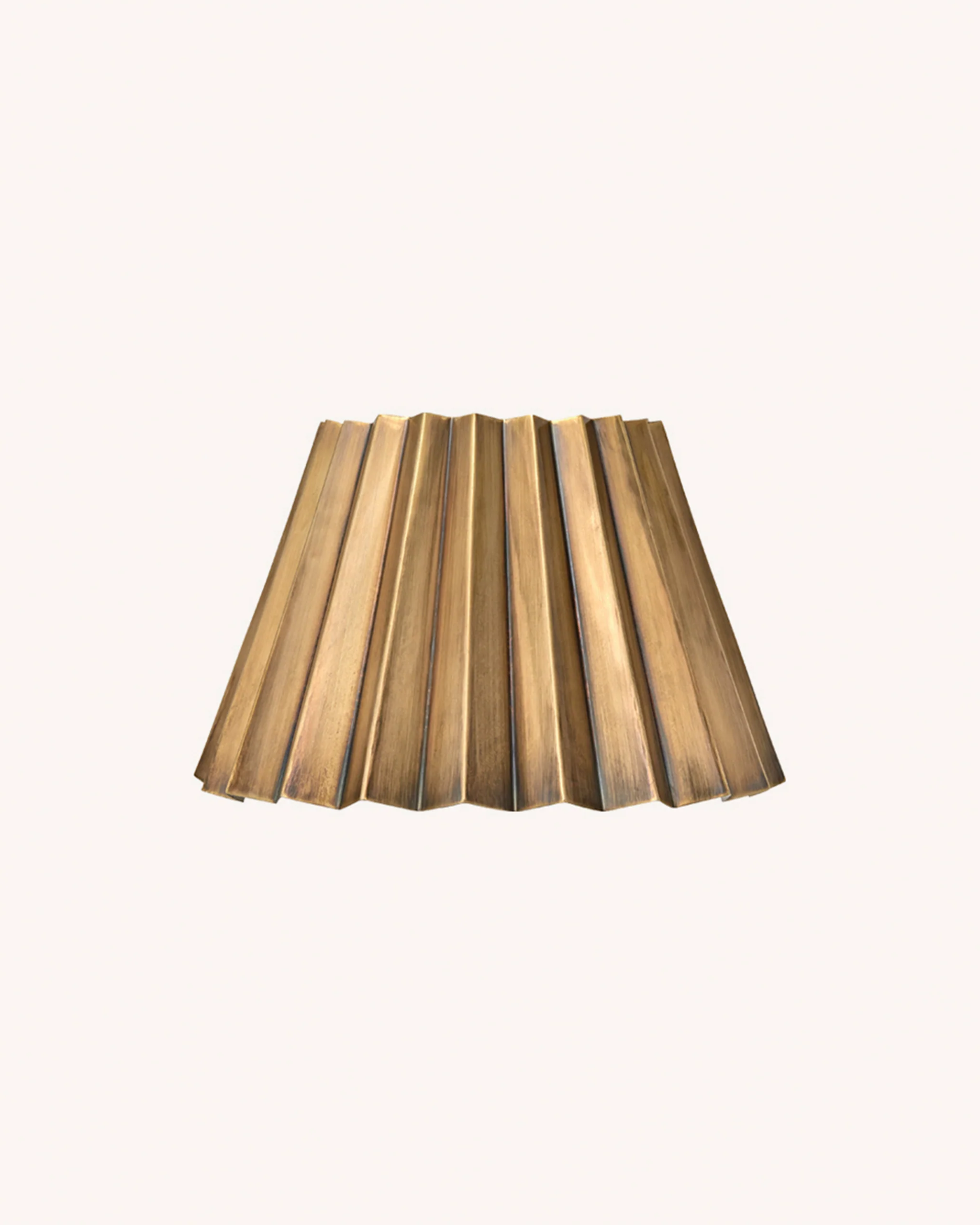 Pleated Lampshade, Brass, Small - Image 3