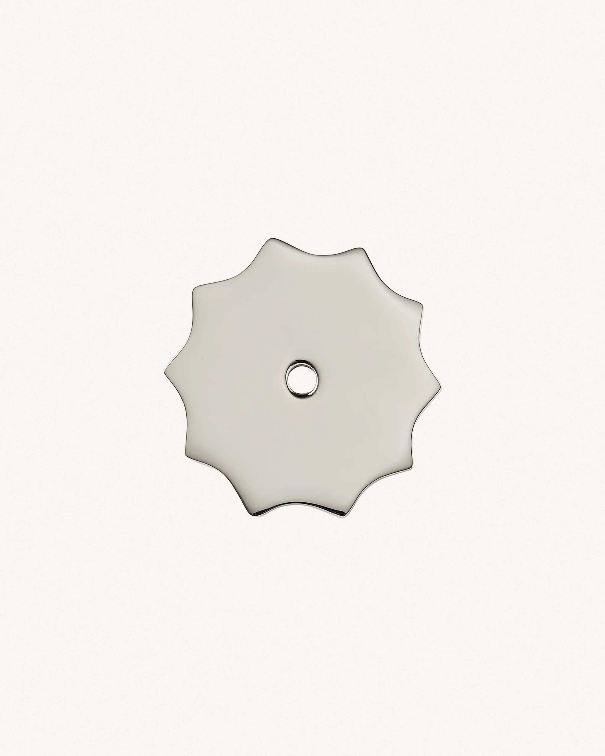 Small Wave Backplate, Polished Nickel - Image 3