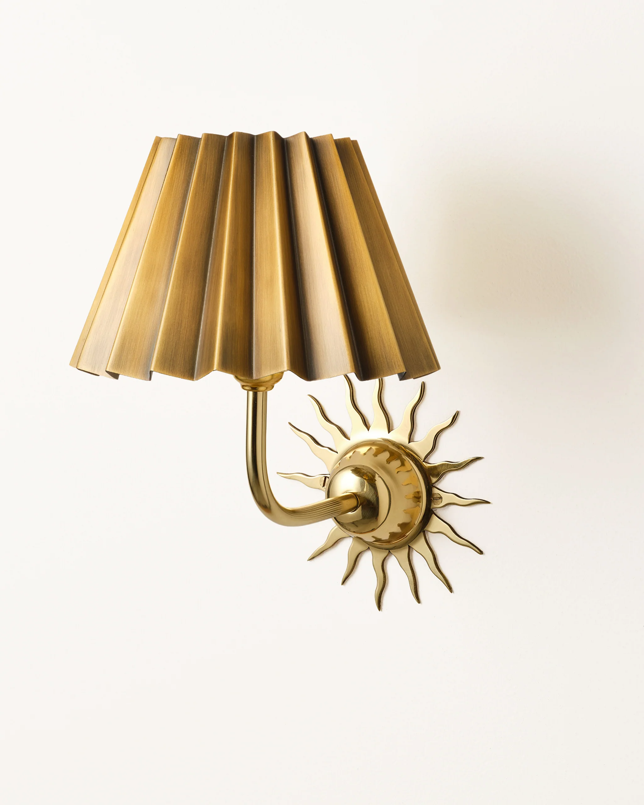 Sunburst Wall Light, Polished Brass - Image 4