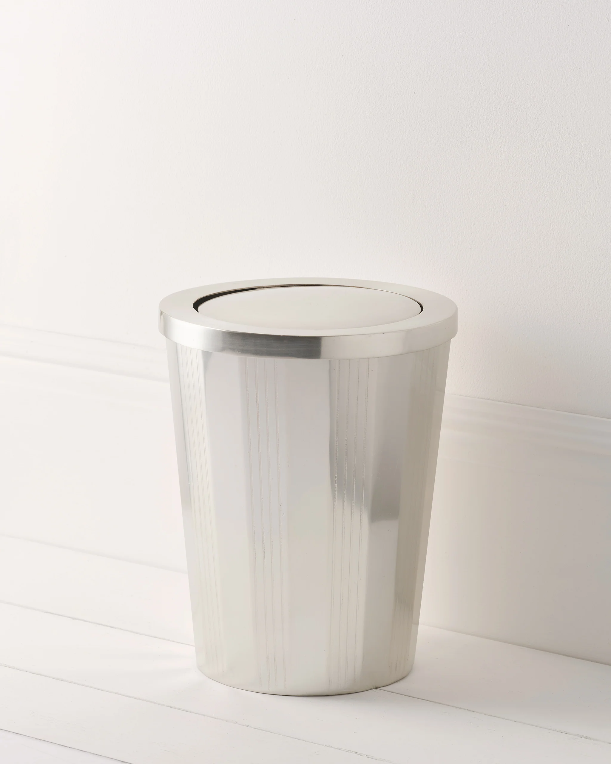 Swing Lid Bin, Brushed Nickel - Image 4