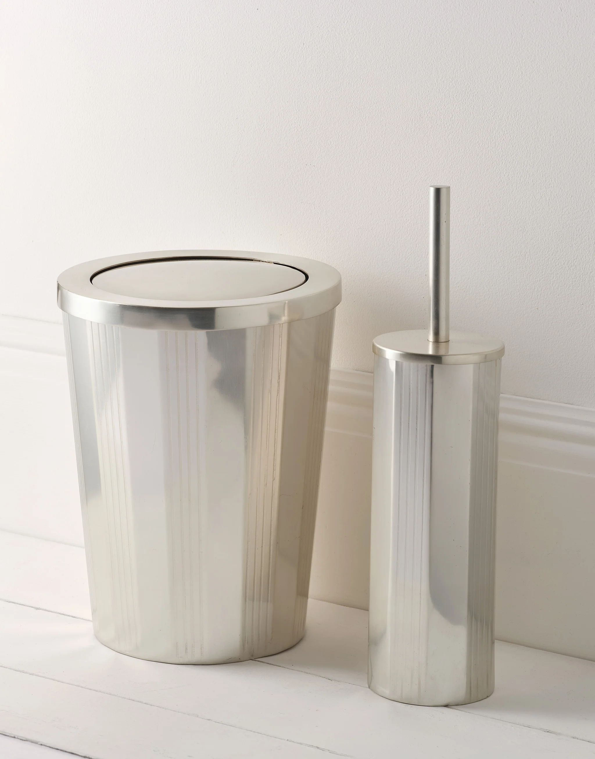 Swing Lid Bin, Brushed Nickel - Image 5