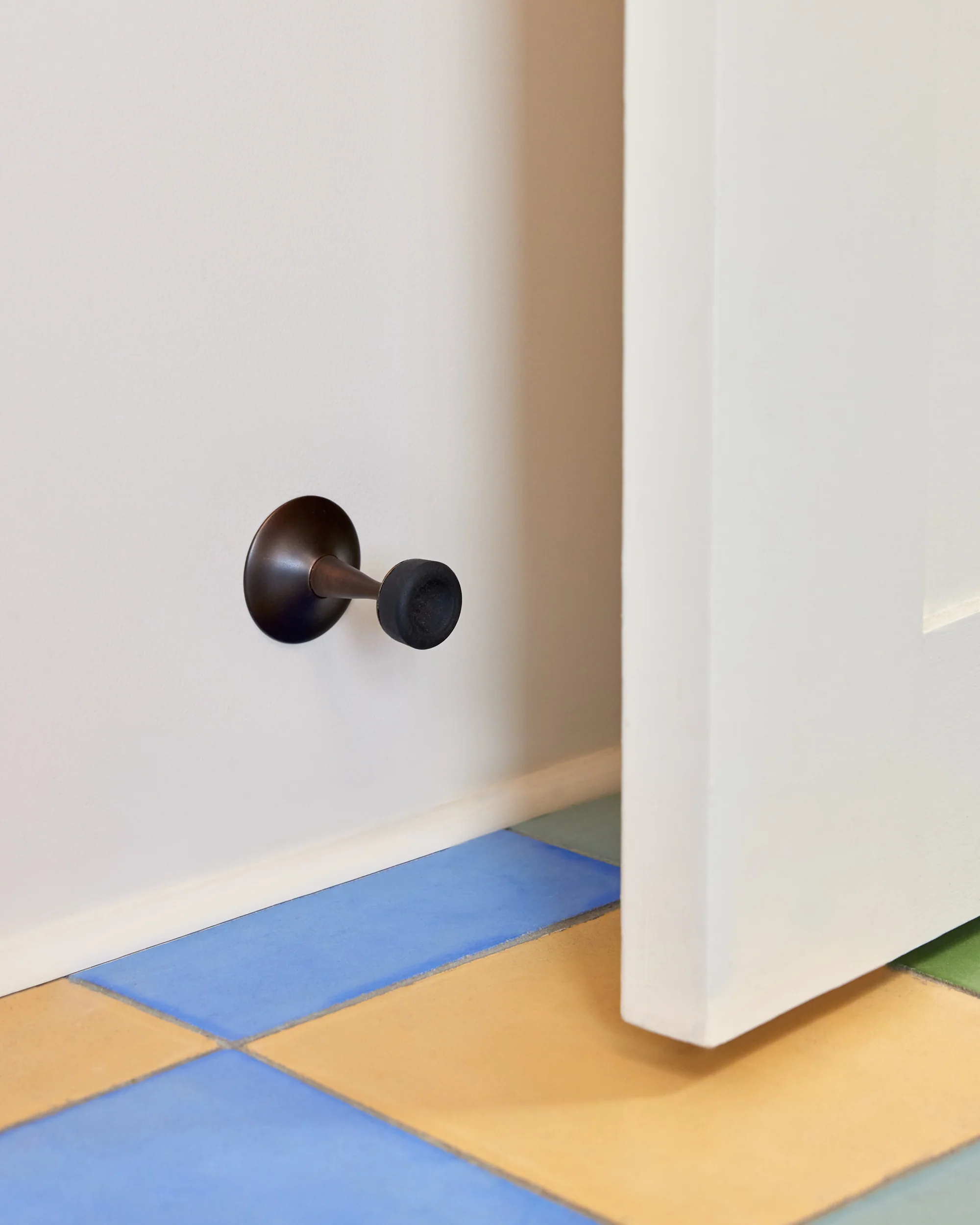 Wall Door Stop, Blackened Bronze - Image 2
