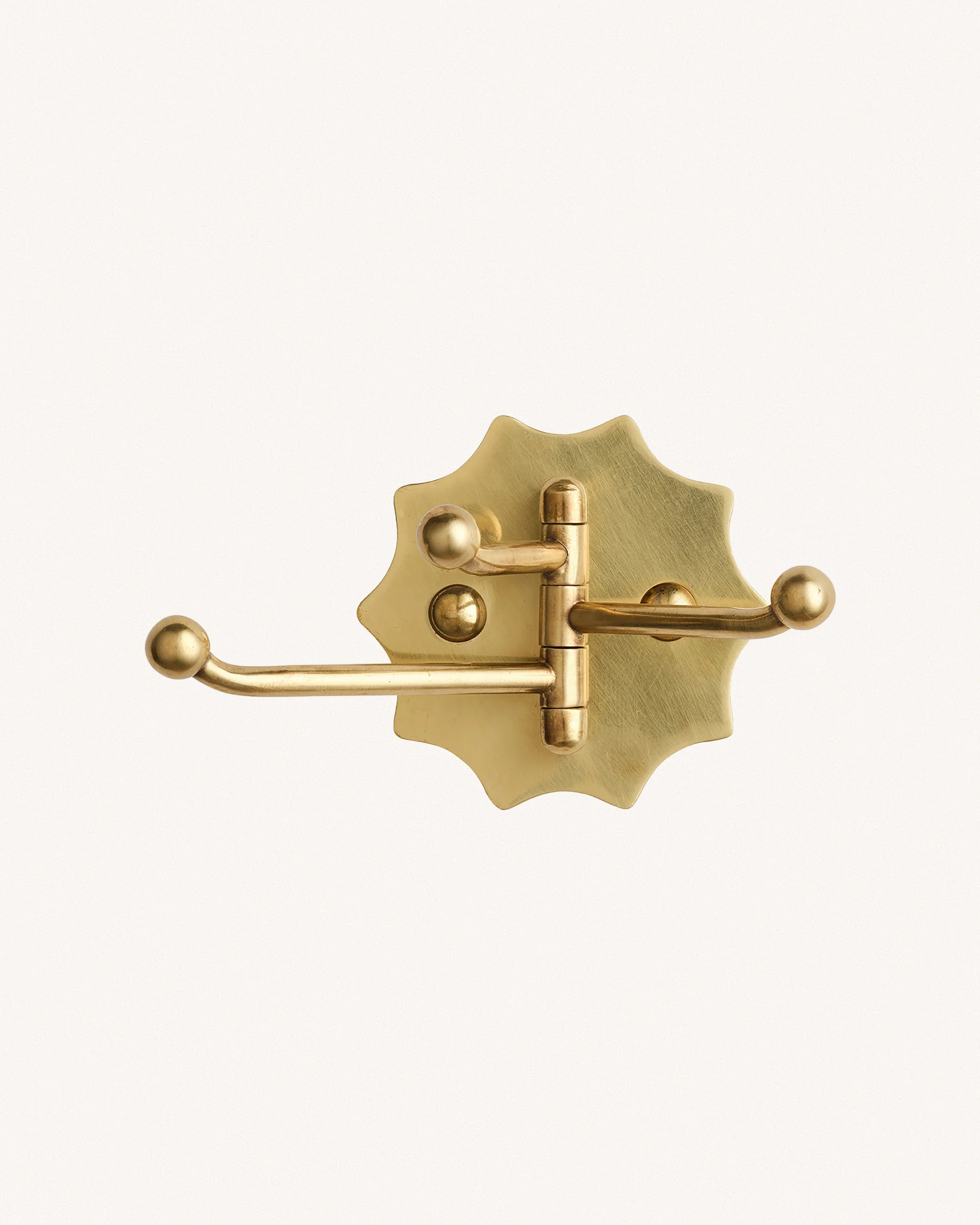 Wave Swing Arm Hook, Aged Brass - Image 3